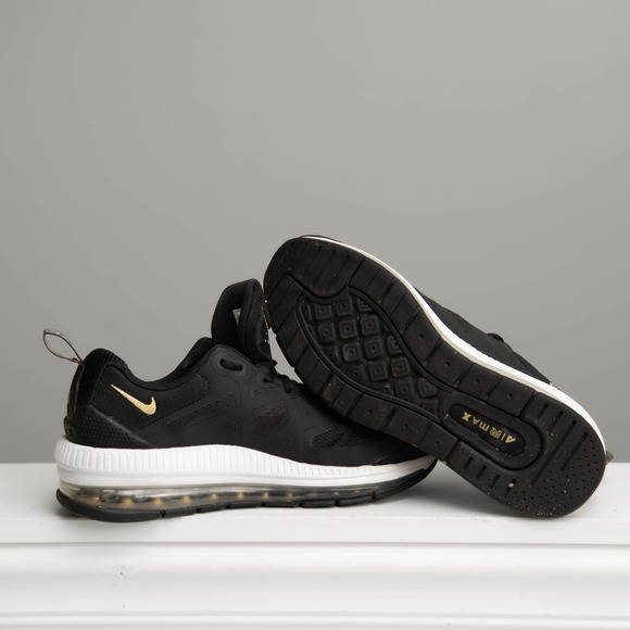 Nike Air Max Genome Mens Sz 8 Black Gold Running Shoes Athleisure Streetwear - Picture 7 of 7